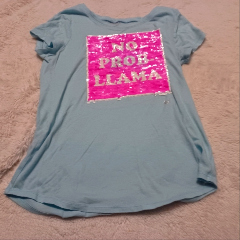 Llama shirt for kids two different sides